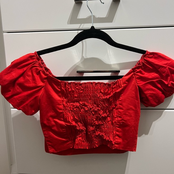 Red crop top from Zara - Picture 3 of 4